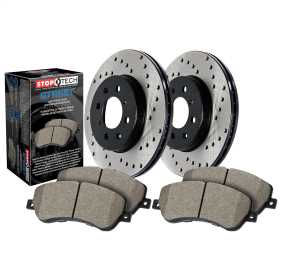 Street - 2 Wheel Disc Brake Kit w/Cross-Drilled Rotor 939.04003